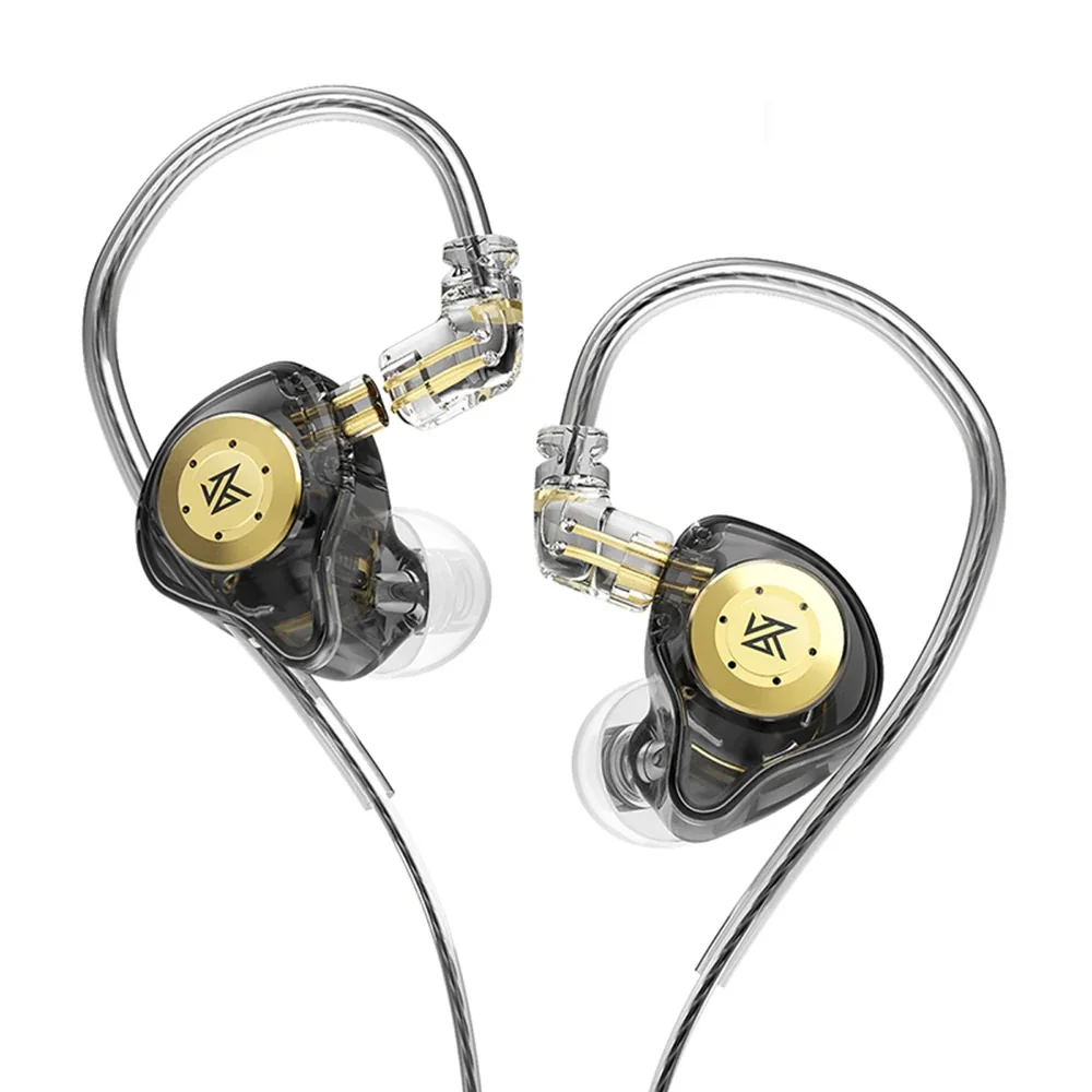 KZ EDX Pro dynamické HiFi slúchadlá do uší, čierne