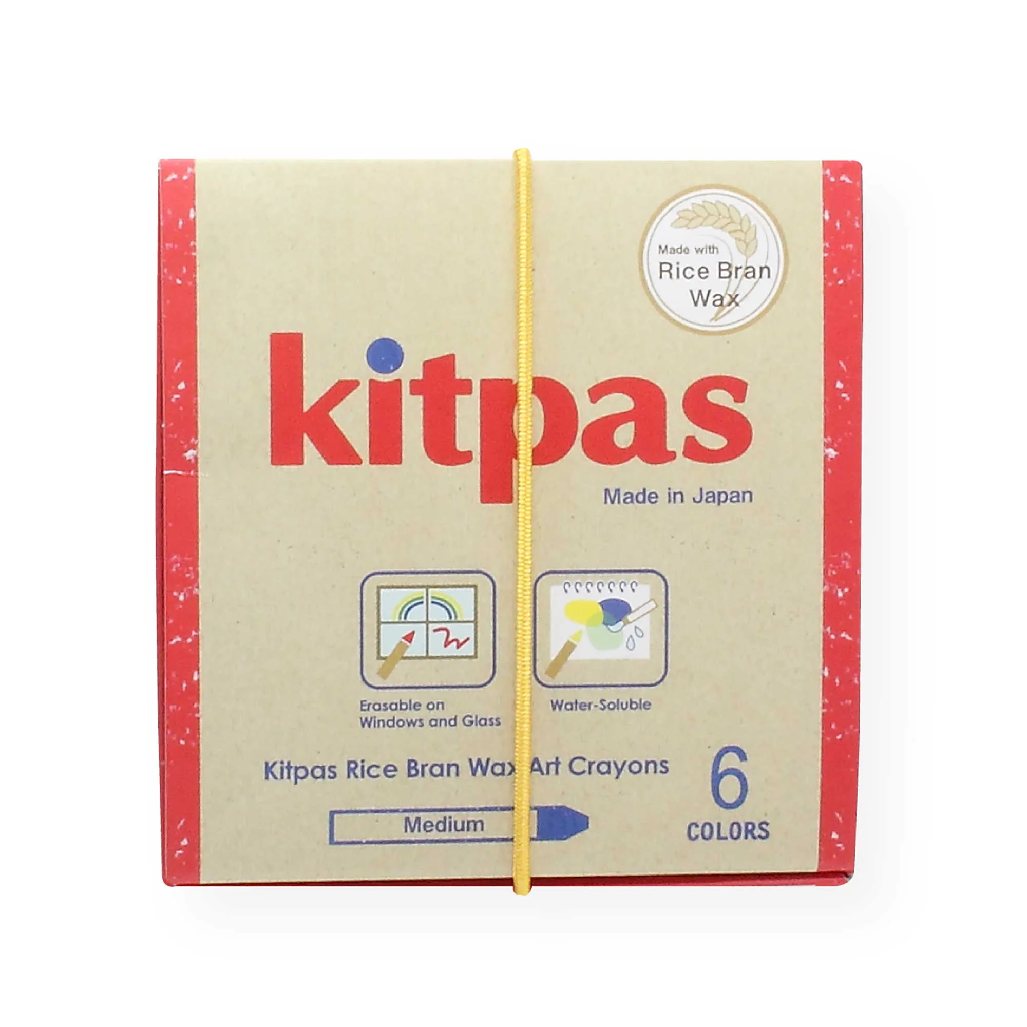 Kitpas voskové pastelky na sklo a papier 6ks