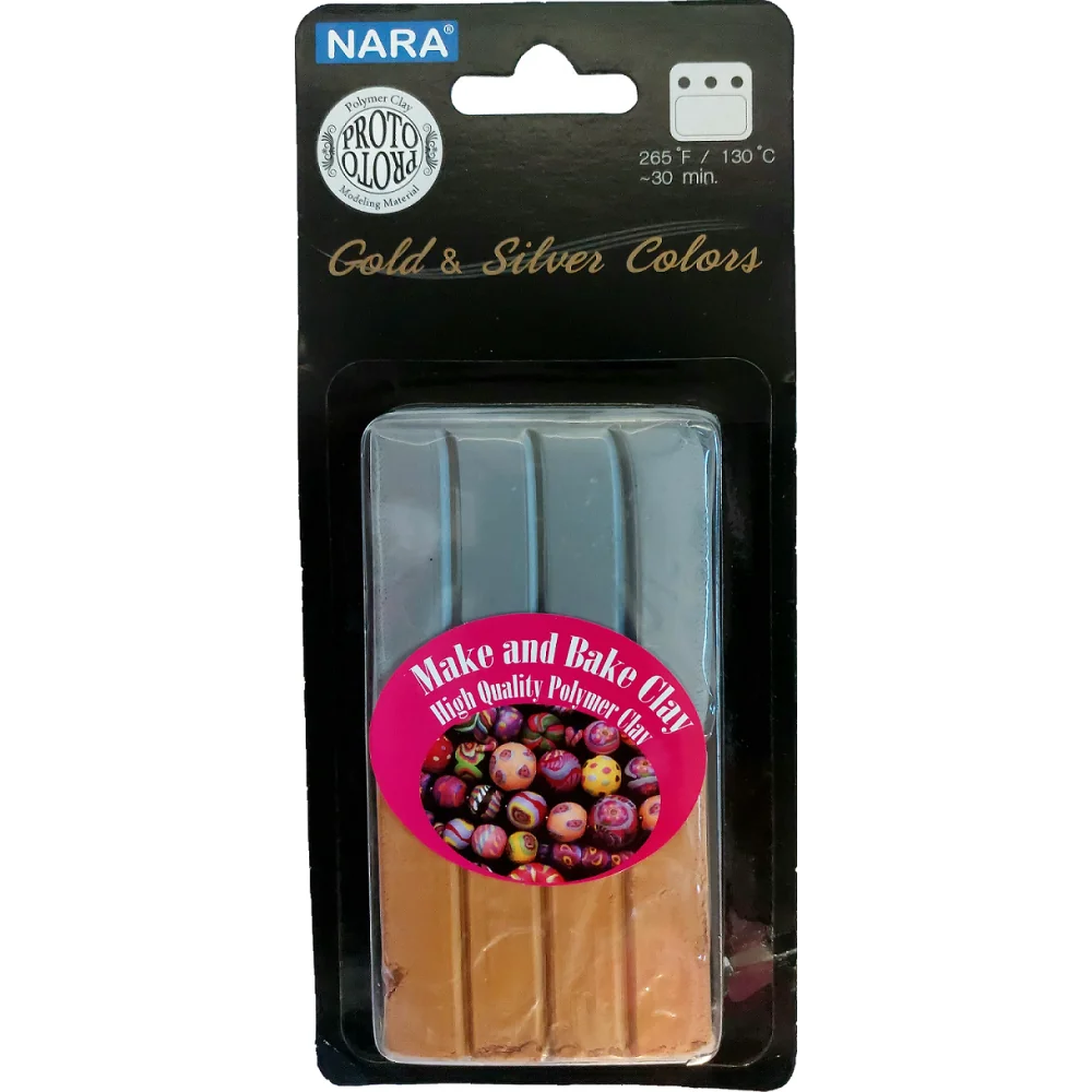 MOVEO Polymérová hmota-zlatá strieborná 100 g-MOVEO