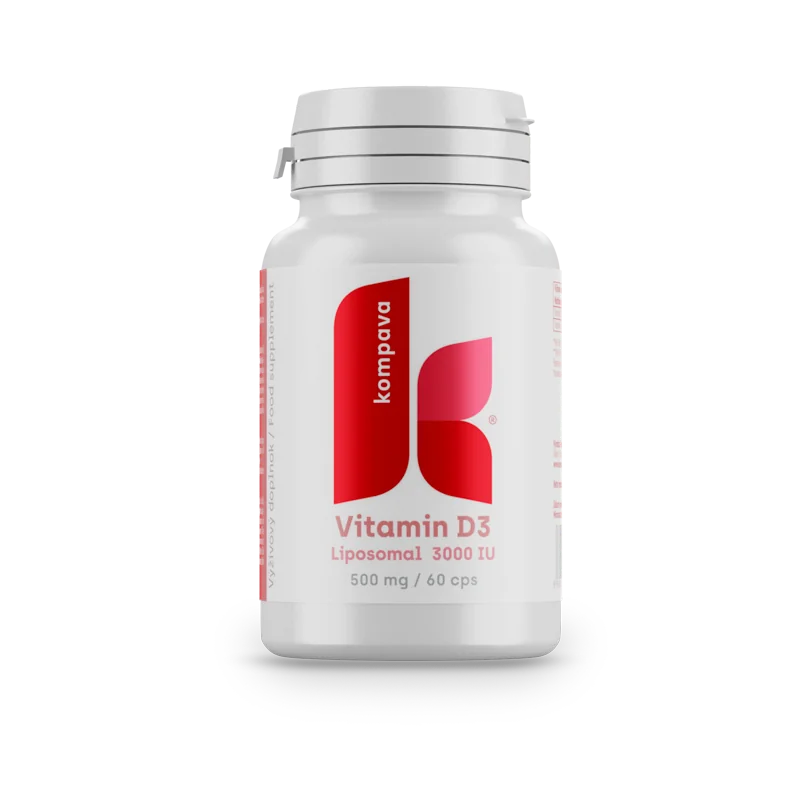Kompava Vitamín D3 1×60 cps, výživový doplnok