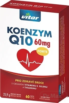 VITAR KOENZYM Q10 FORTE 60 mg 1×60 cps, výživový doplnok