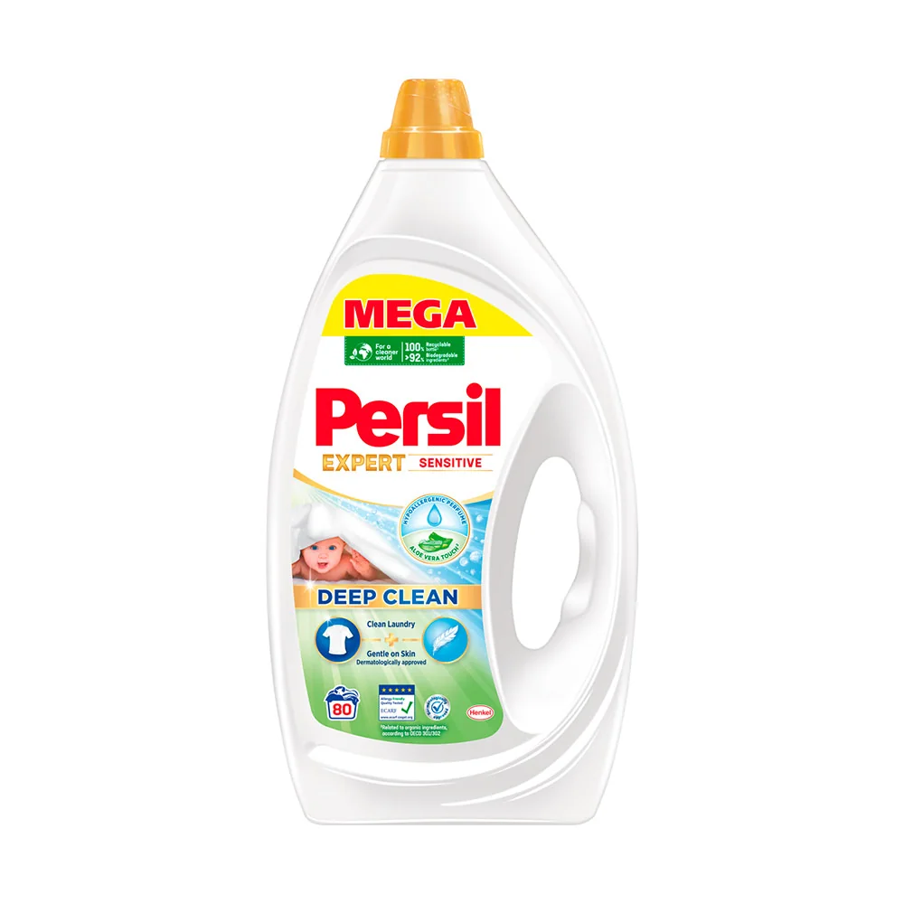 Persil prací gél Expert Sensitive 80 praní, 3,6 l 1×3600 ml, prací gél