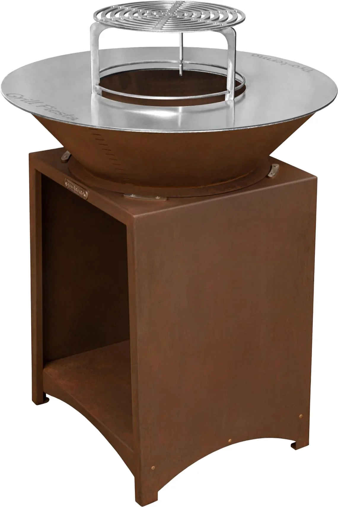 Strend Pro gril s ohniskom Fiesta, 1 ks Oceľ, prevedenie rust, priemer 75 cm