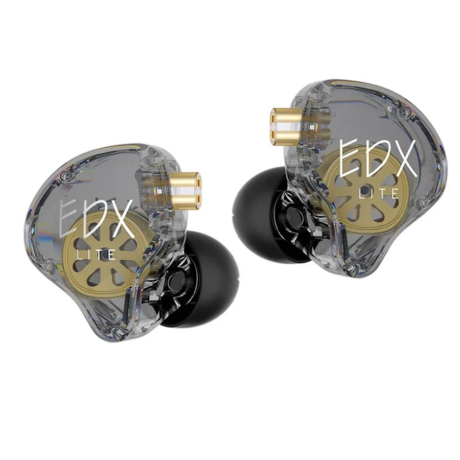 KZ EDX Lite dynamické HiFi slúchadlá do uší, sivé