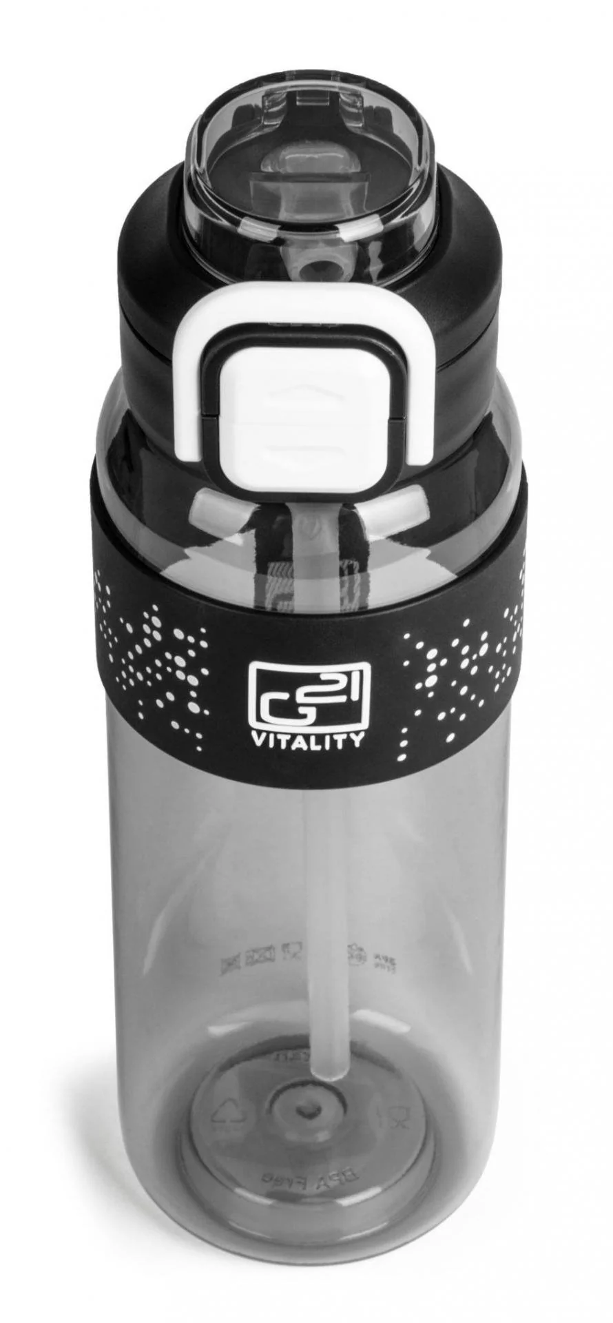 Fľaša G21 na pitie 1000 ml 2v1, sivá G21LAH10CB