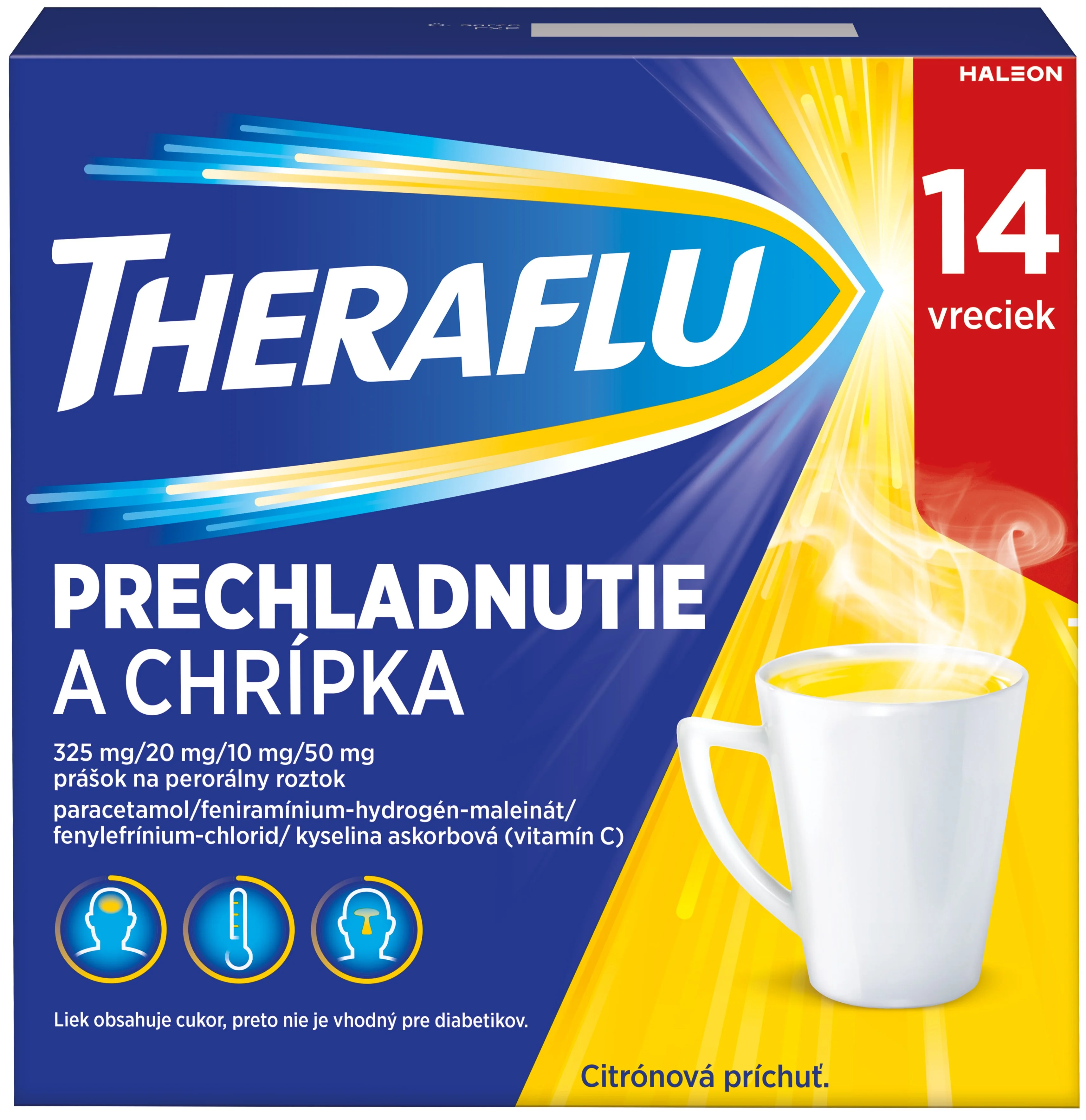 Theraflu Prechladnutie a Chrípka 1x14 ks