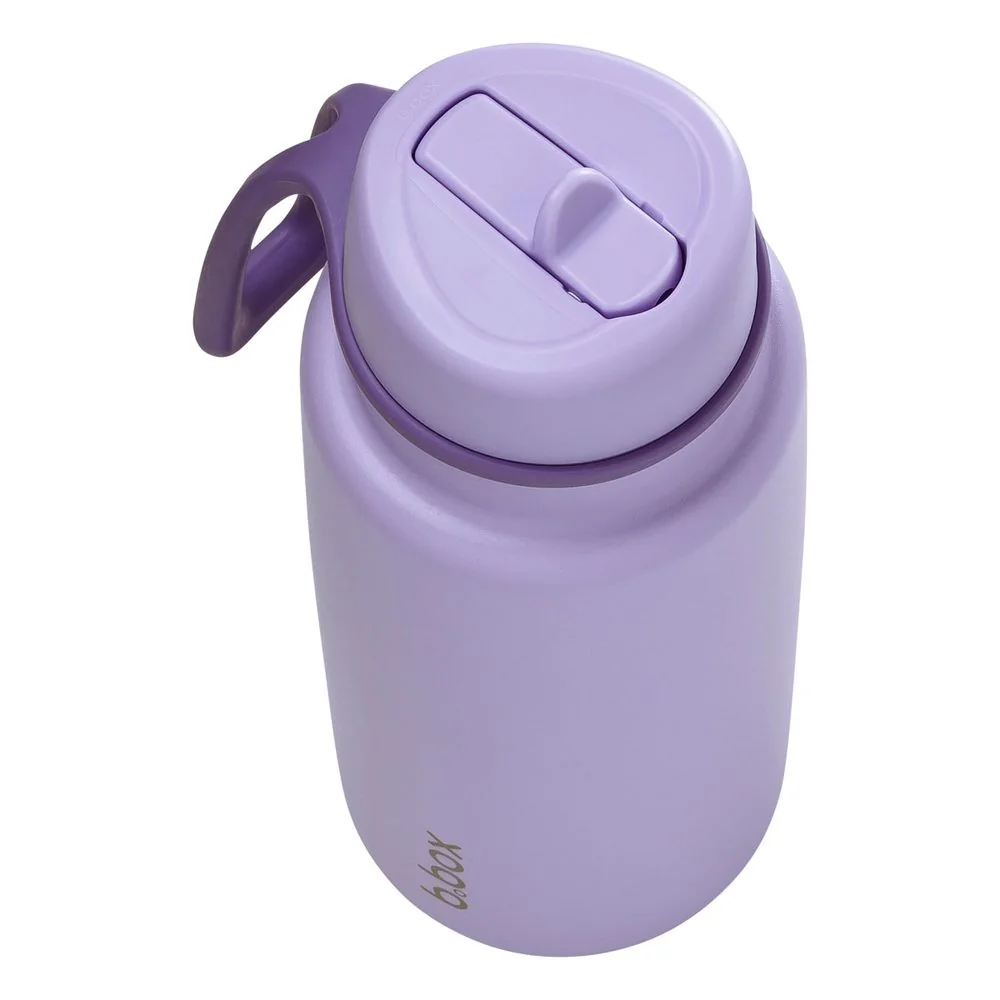 Nerezová termofľaša so slamkou 1 l lilac love