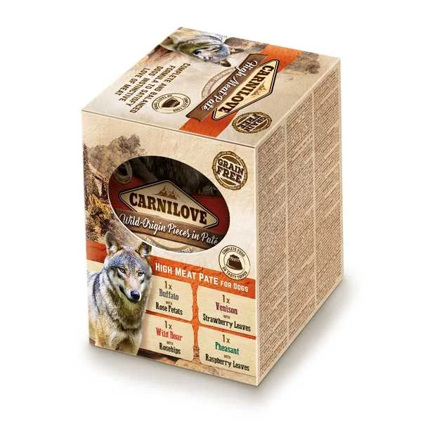 Carnilove Dog Pouch Pate Multipack (4×300g) 4×300g, psia maškrta
