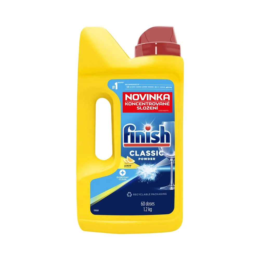 Finish Classic prášok do umývačky riadu Lemon Sparkle 1200 g