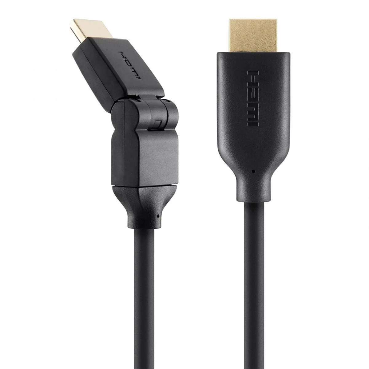 Dual Swivel HDMI kábel 2 m - Čierna