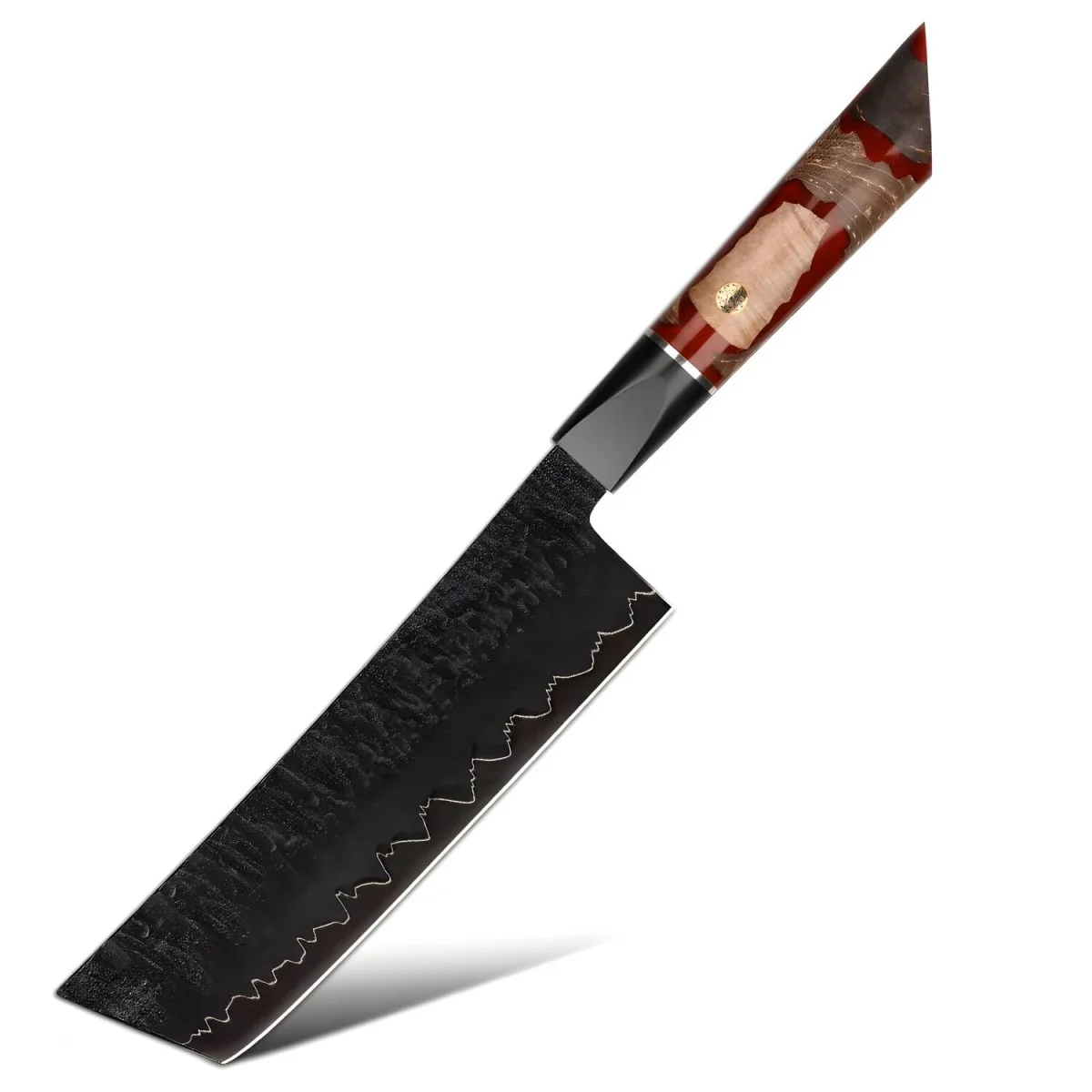 Damaškový kuchynský nôž Enjin-Nakiri Elegantný nôž na zeleninu