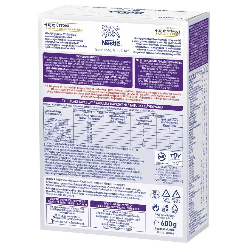 BEBA EXPERT pro HA 1 (počiatočná mliečna výživa (od narodenia)) 600 g