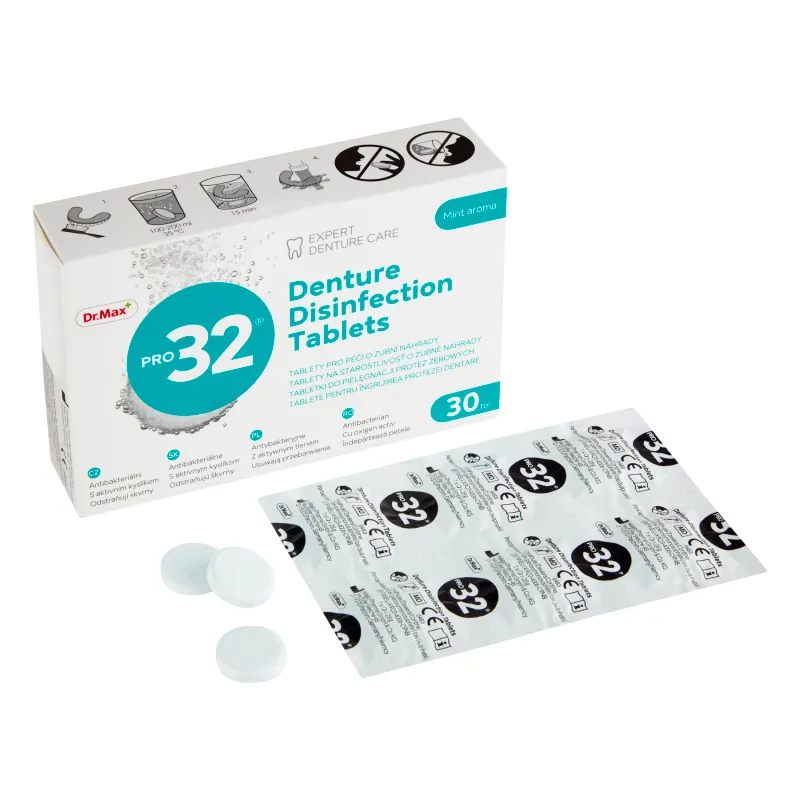 Dr. Max PRO32 Čistiace tablety na zubné protézy 1×30 tbl, tablety na protézu
