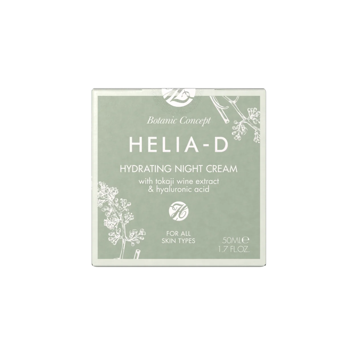 Helia_D Botanic Concept Hydratačný Nočný Krém 1×50 ml, nočný hydratačný krém na tvár