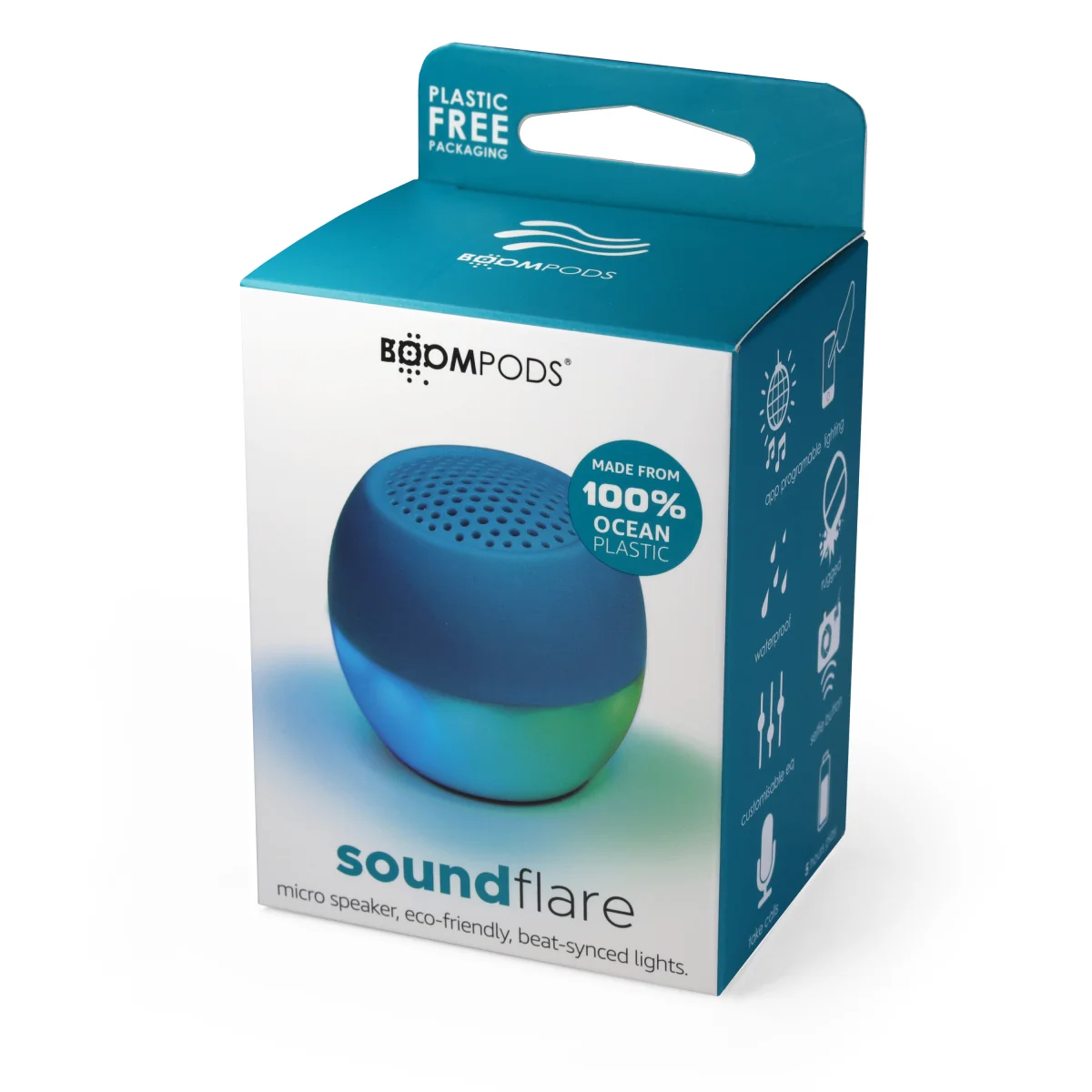 BOOMPODS Soundflare Ocean  bezdrôtový reproduktor modrý
