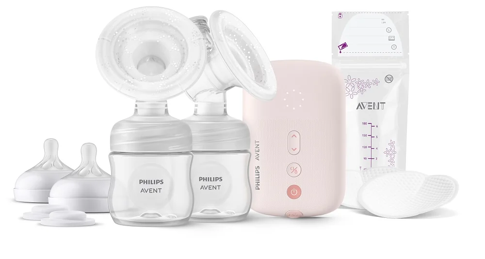 AVENT ODSAVACKA MLIEKA ELEKTRICKA DUO SCF397/31 SADA 1×1 ks, odsávačka mlieka