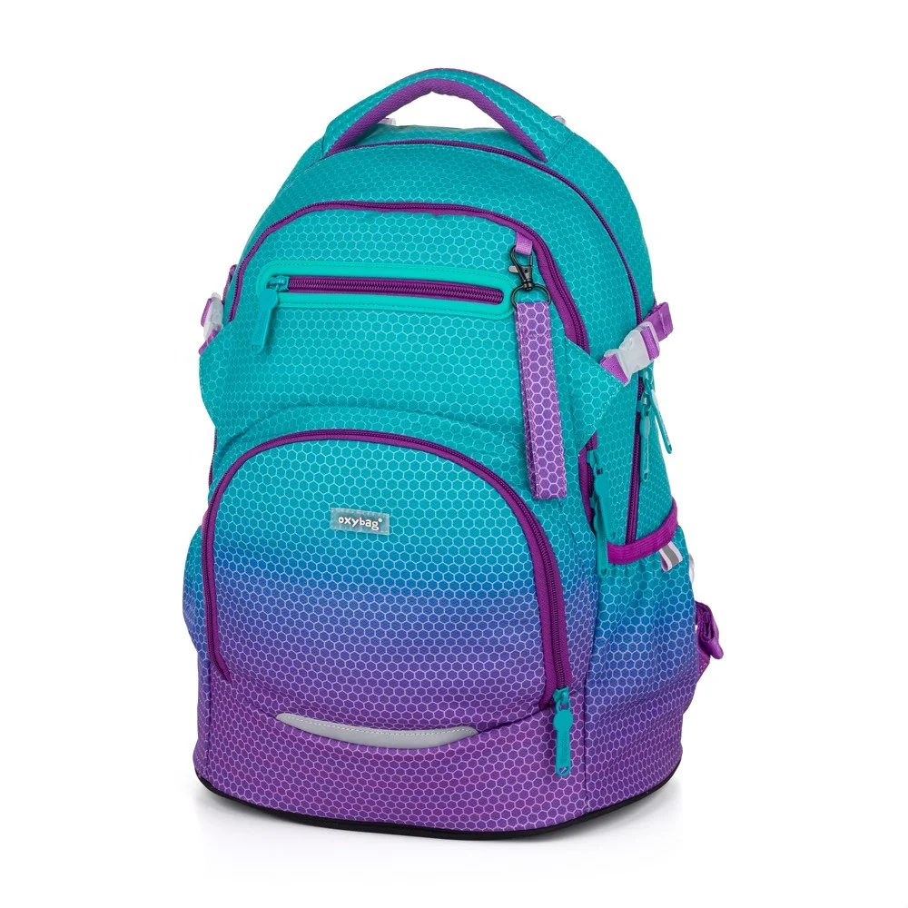 Školský batoh OXY Ombre Blue - Pink Modro-ružový