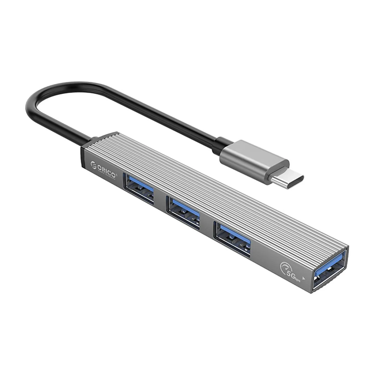 Orico AH-13 HUB adaptér USB-C - USB 3.0 / 3x USB 2.0, šedý