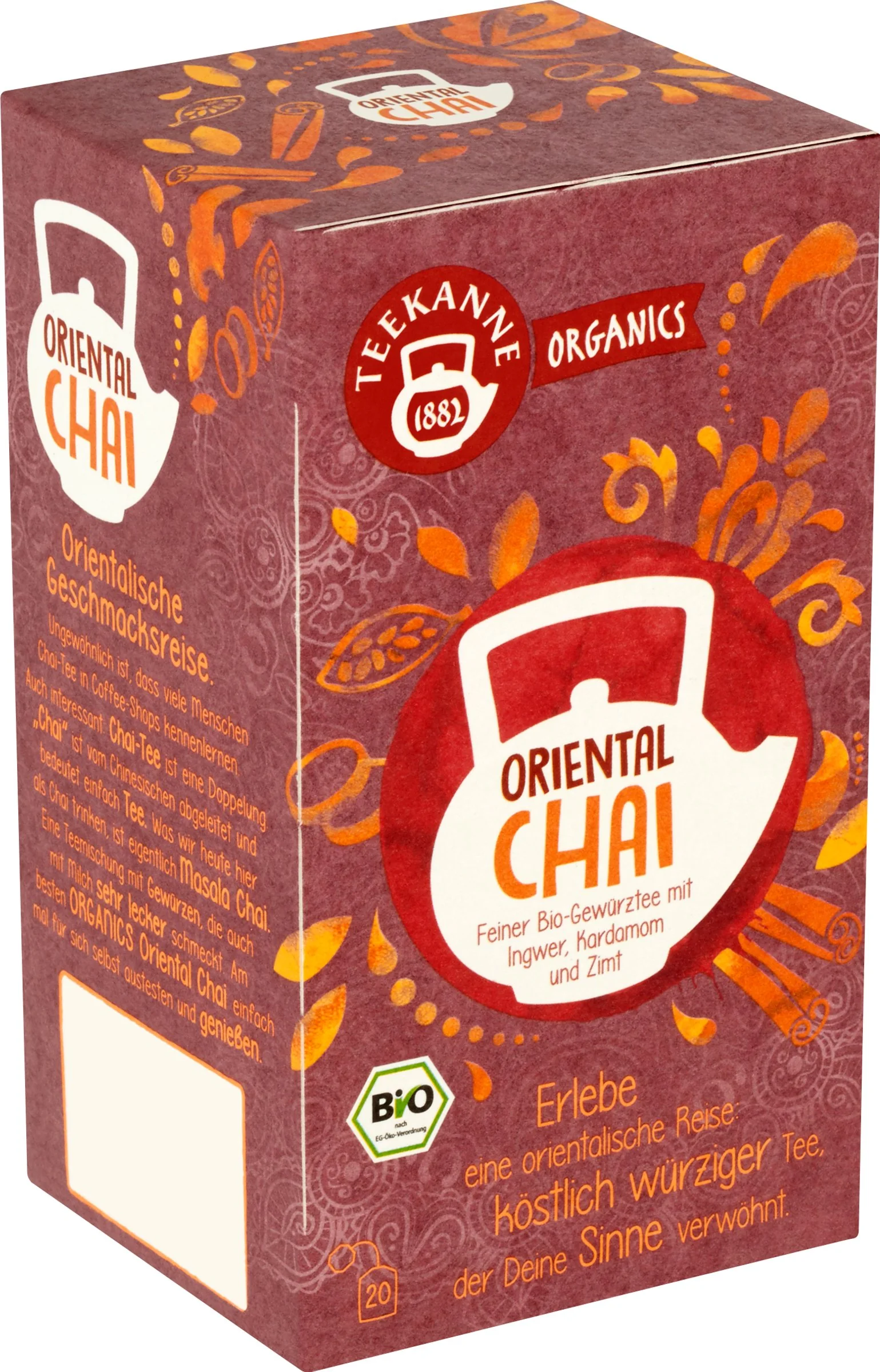 TEEKANNE BIO Oriental Chai 1×36 g, bylinný čaj
