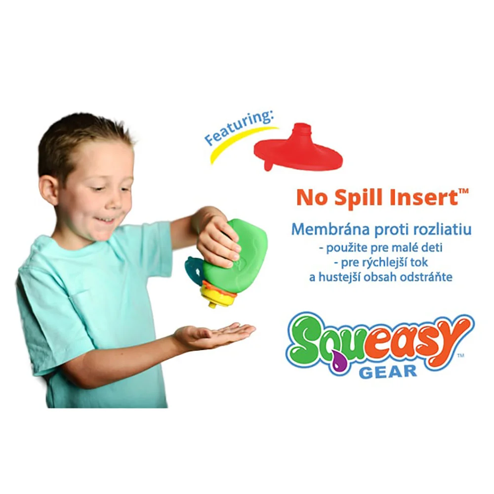 Squeasy Gear silikónová fľaša 480ml aqua