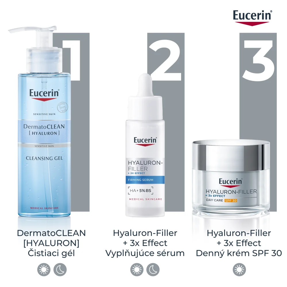 Eucerin HYALURON-FILLER + 3x EFFECT Denný krém SPF 30 50 ml