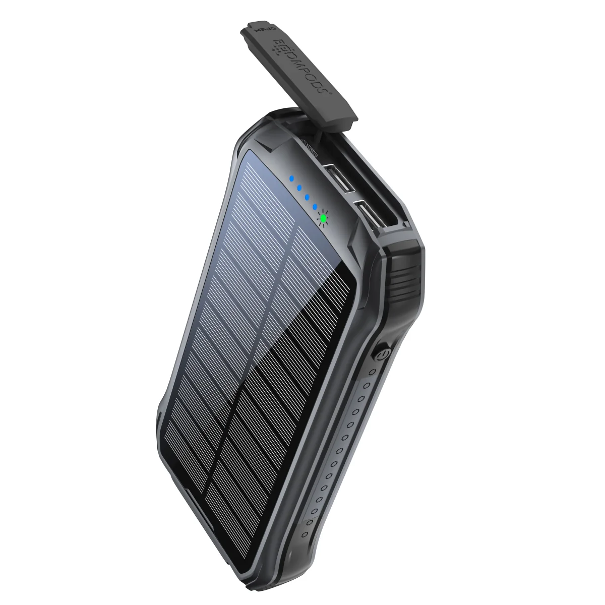 Powerbanka BOOMPODS Neutron SOLAR 10000mAh čierna