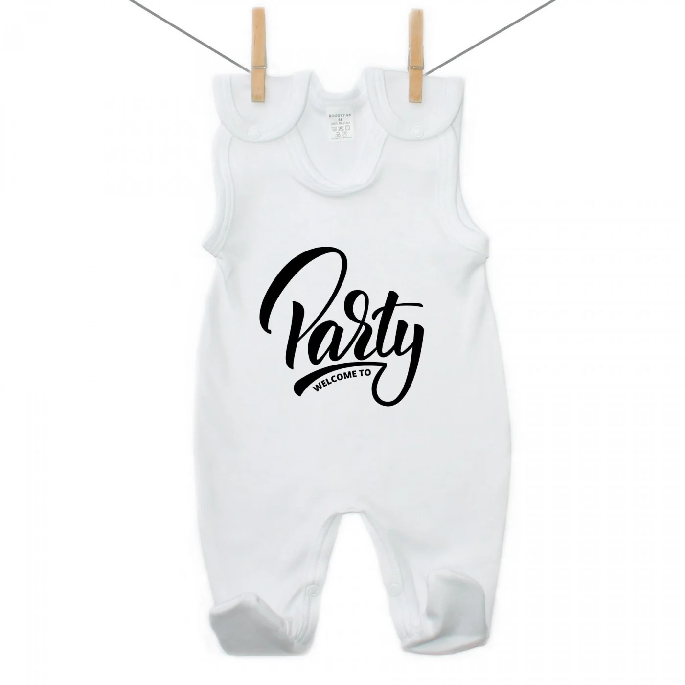 Boodyy Dupačky Welcome to party Veľkosť: 80