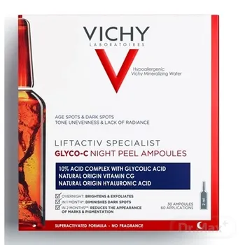 VICHY Liftactiv specialist glyco-c anti-age ampuly proti pigmentácii 30x2 ml 30×2 ml, ampuly proti vráskam