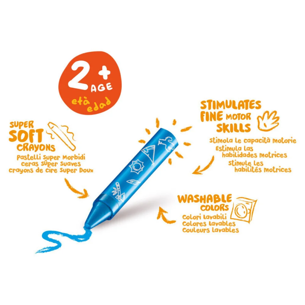 Voskovky BABY Wild extra hrubé 8 ks-CARIOCA