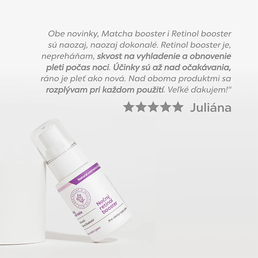 Natuint cosmetics - Nočný retinol booster Retinol Booster - Night Care