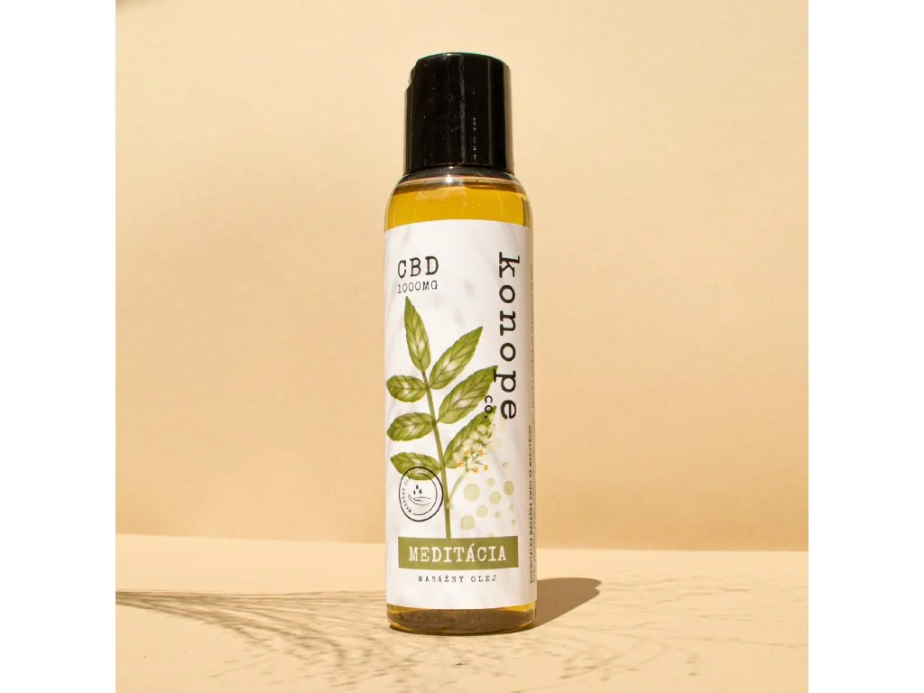 Konope co. CBD masážny olej Meditácia 1×100 ml, masážny olej