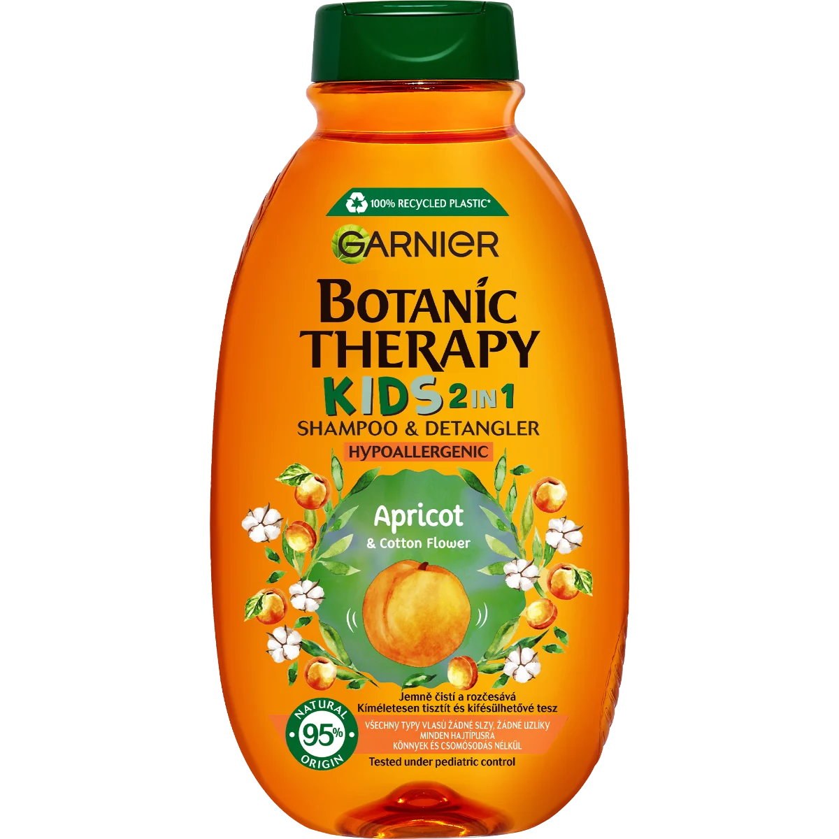 Garnier  Botanic Therapy Disney Kids Leví kráľ marhuľa 2v1 šampón&kondicionér 400 ml 1× 400ml, šampón a kondicionér