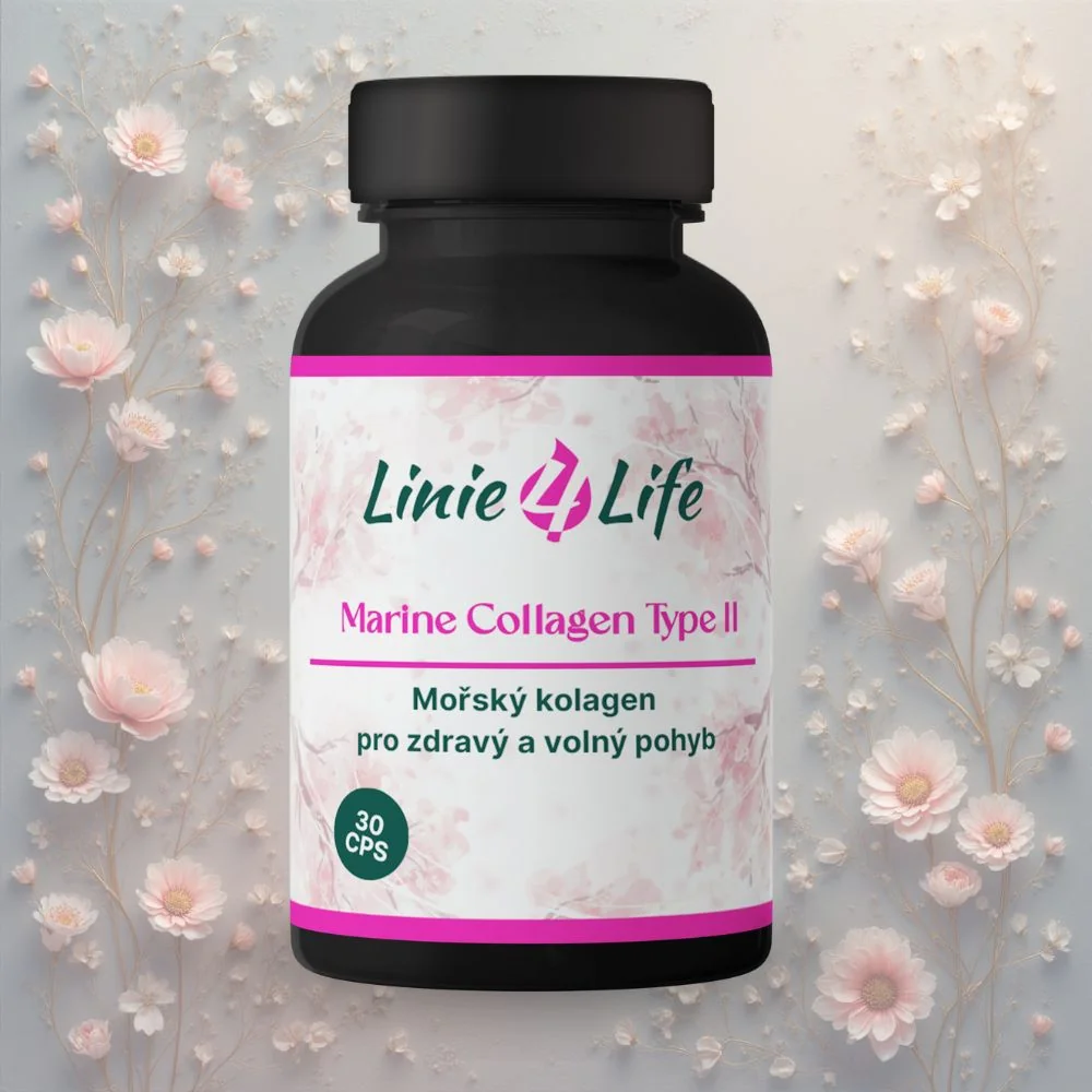 Linie4life MARINE COLLAGEN TYPE II 30 kapsúl Kĺby, chrupavky, šľachy bez plnidiel