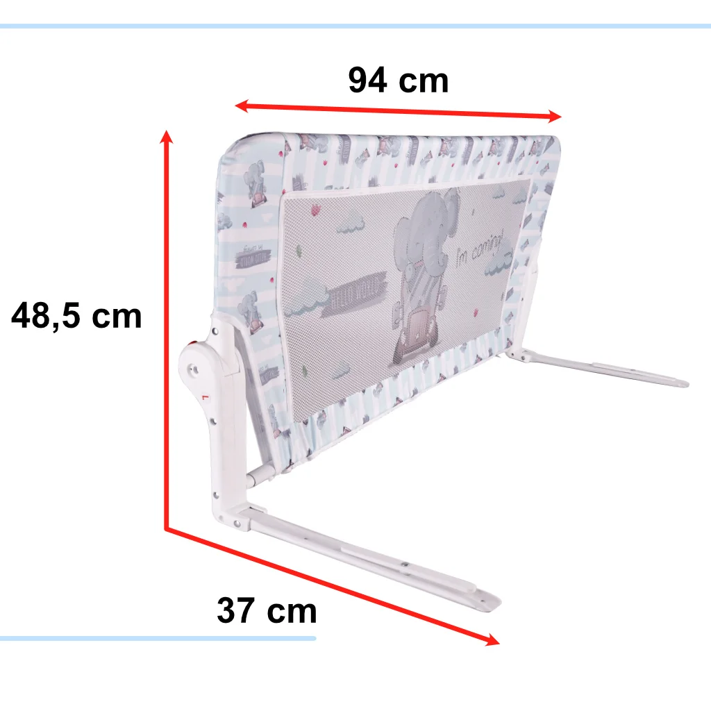 Ochranná bariéra do otvoru postele 90 cm, slon