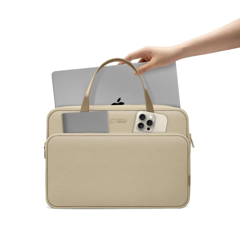 Tech-Protect Carrying taška na notebook 15-16'', béžová