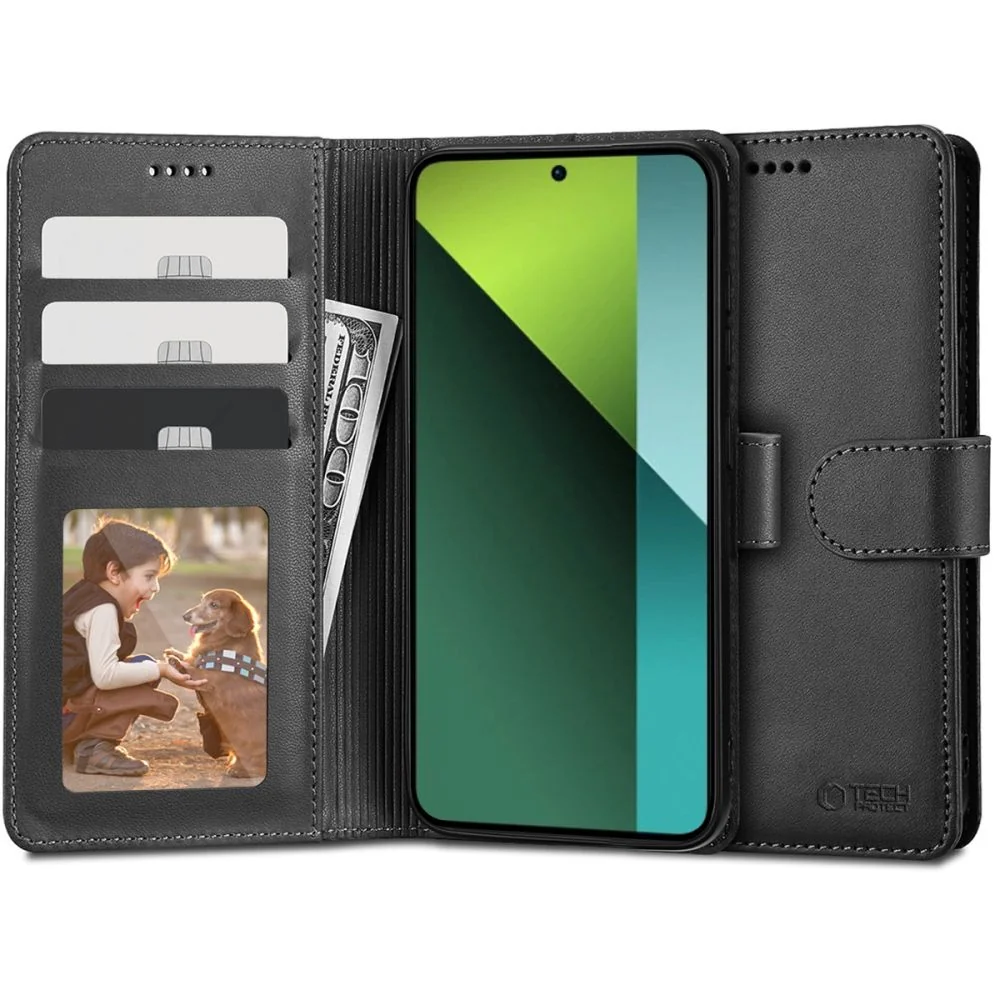 Tech-Protect Wallet knižkové puzdro na Xiaomi Redmi Note 13 Pro 5G / Poco X6 5G čierne