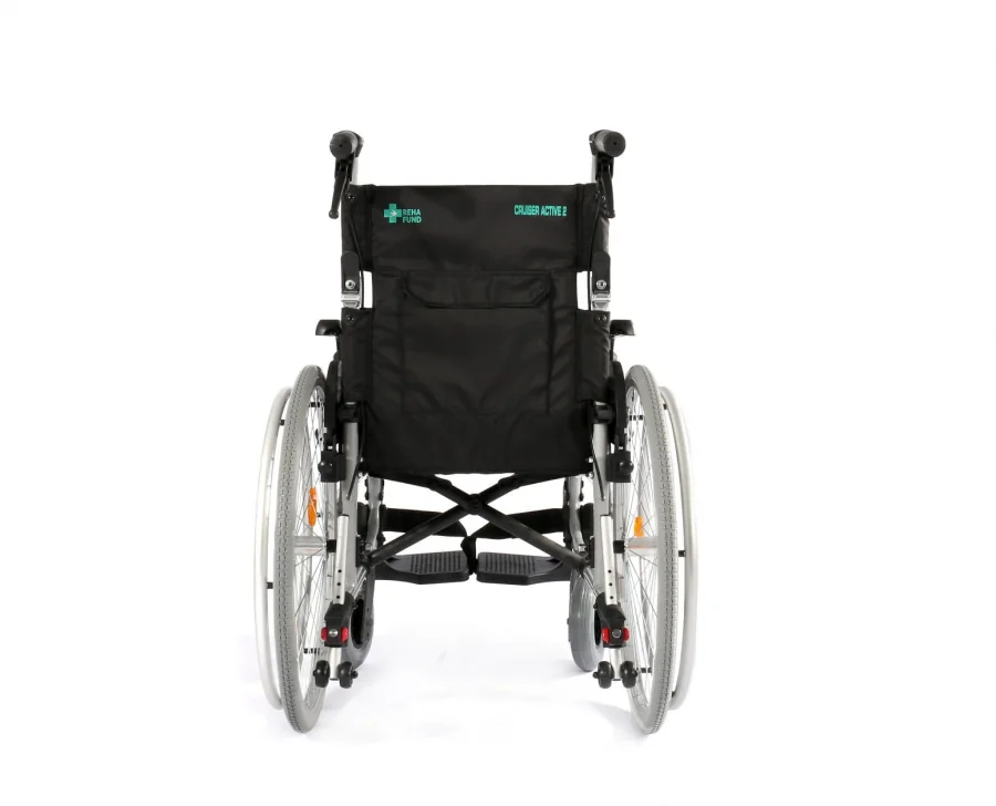 Ľahký skladací invalidný vozík Cruiser Active s hliníkovým rámom – šírka sedadla 42 cm