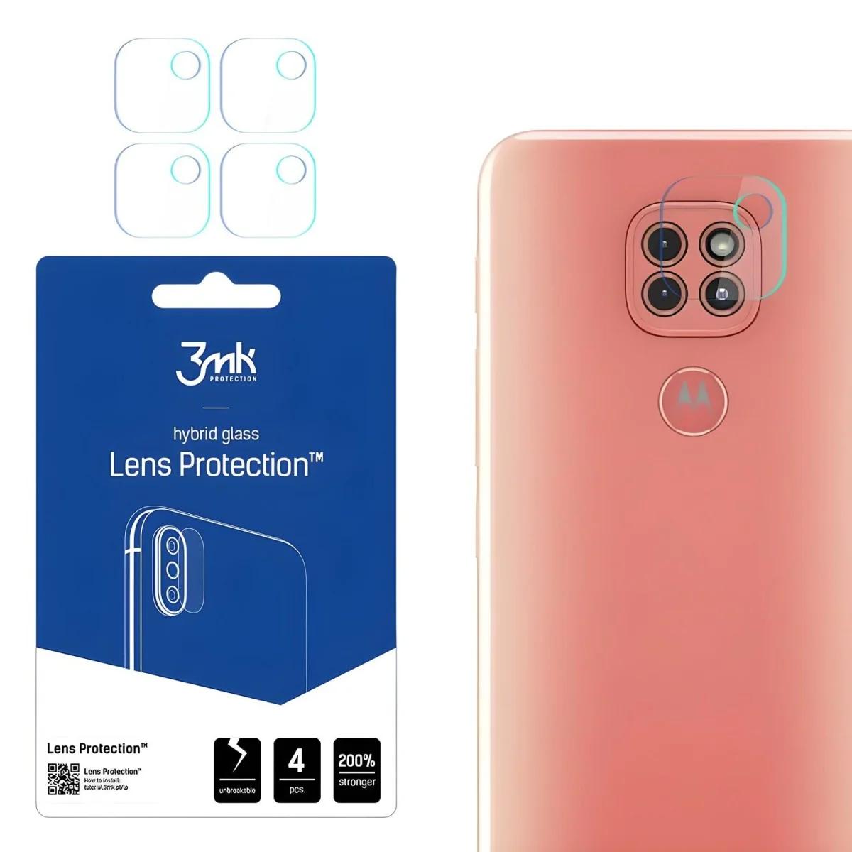 Sklo na kameru 4x pre Moto G9