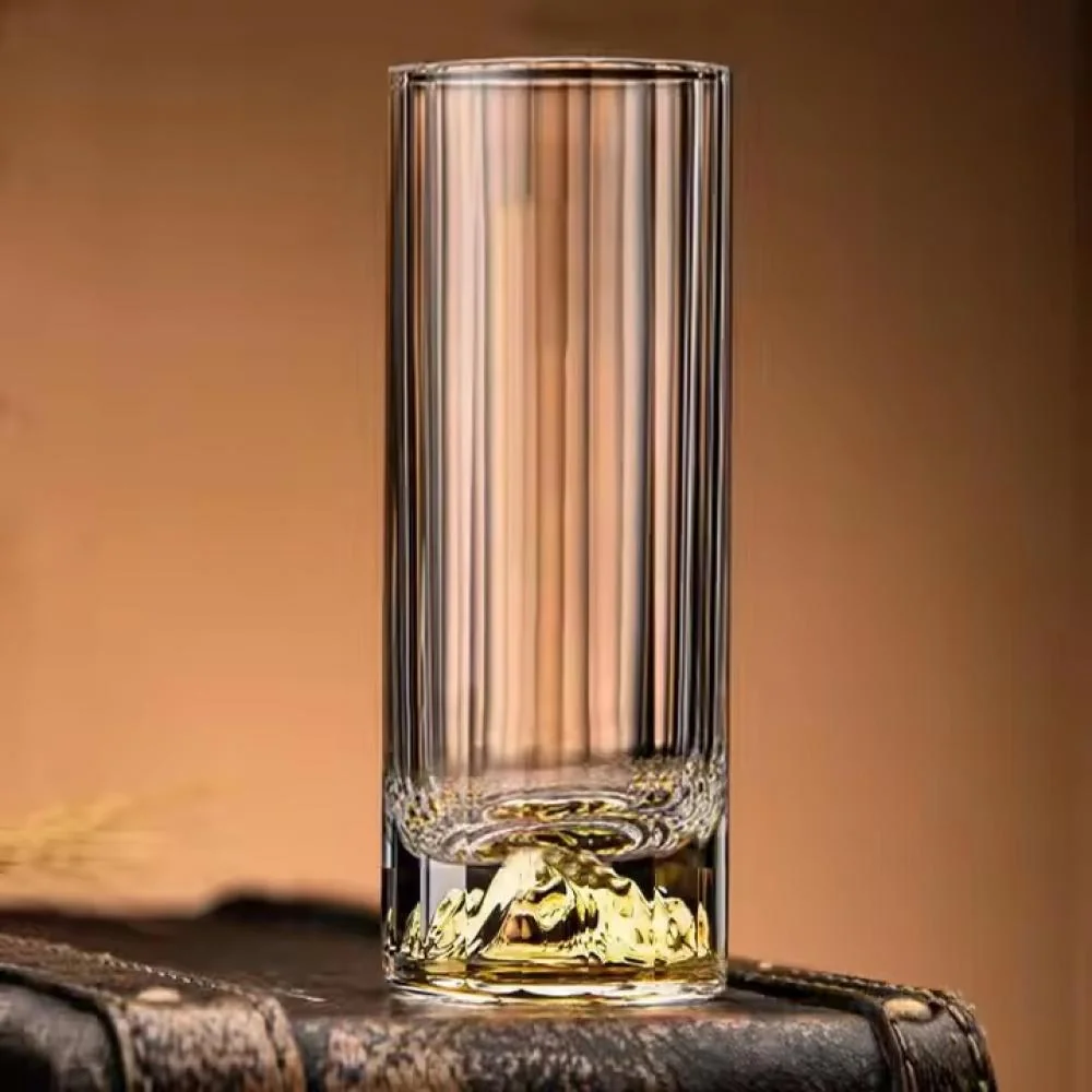 Krištáľový pohár so zlatým detailom 100ml