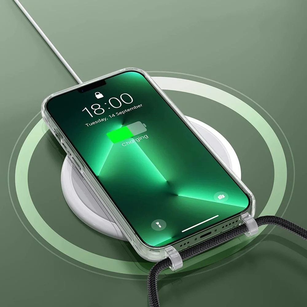 Tech-Protect FlexAir Chain MagSafe kryt na iPhone 15, čierny/béžový