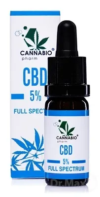 CANNABIOpharm CBD 5% FULL SPECTRUM 1×10 ml, CBD olej