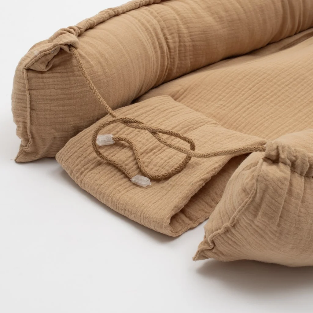 Mušelínové hniezdočko pre bábätko New Baby coffe , 20C56725