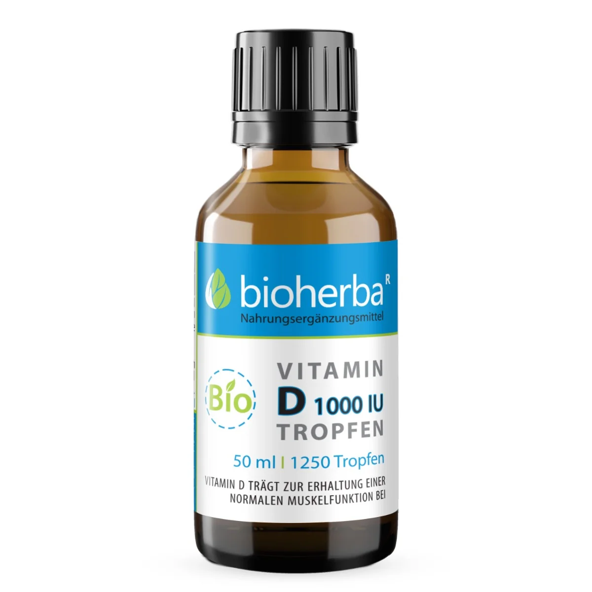 Vitamín D kvapky 1000 IU (25 mcg) - 50 ml - Bioherba