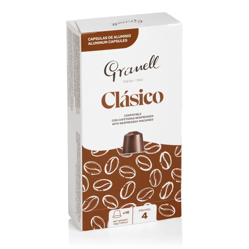 GRANELL Espresso Clásico, kapsule pre nespresso® 30 kapsúl, 100 % Robusta