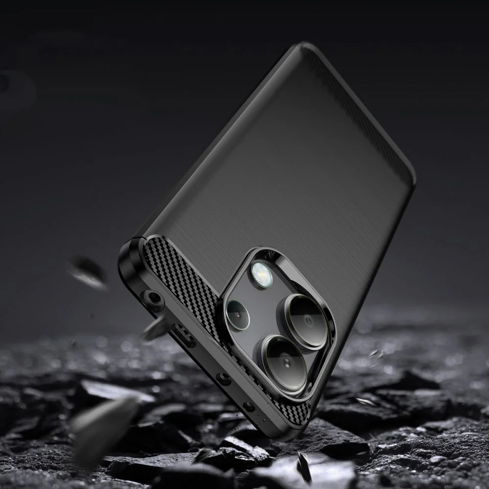 Tech-Protect Carbon kryt na Xiaomi Redmi Note 13 4G čierny