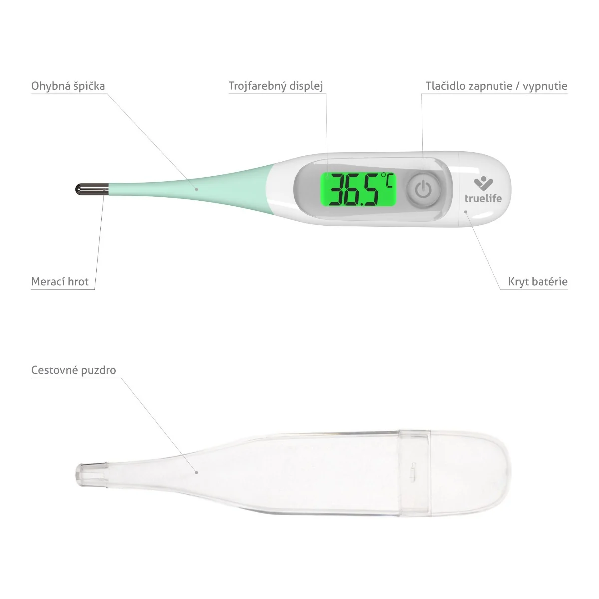 TrueLife Care T3 1×1 ks, kontaktný teplomer