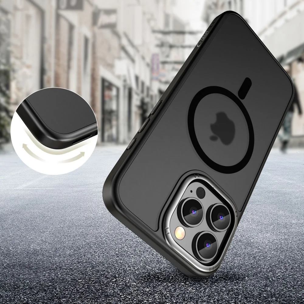 Tech-Protect MagEdge MagSafe kryt na iPhone 16 Pro, čierny