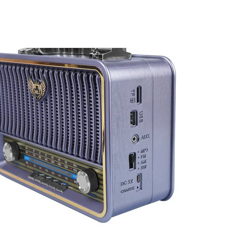 Rádio prenosné KEMAI MD-1908BT SILVER retro