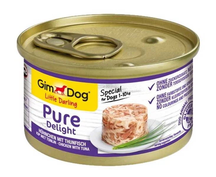 Gimdog Konzerva Pure Delight Kura s Tuniakem 85g 1×85 g