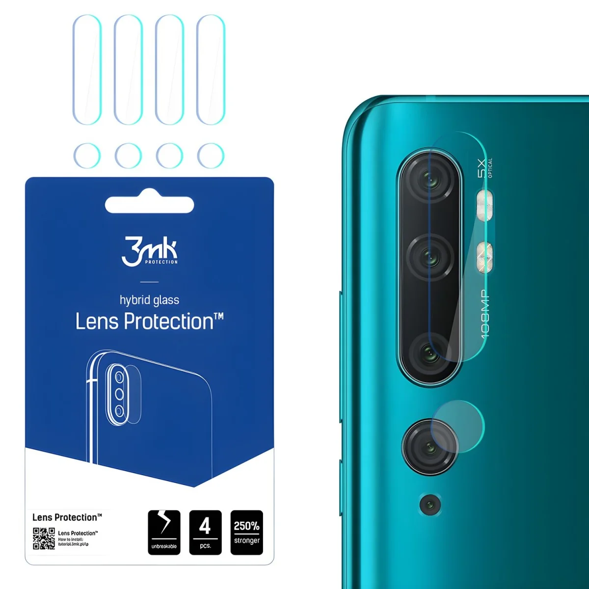 Sklo na kameru 3mk pre Xiaomi Mi Note 10